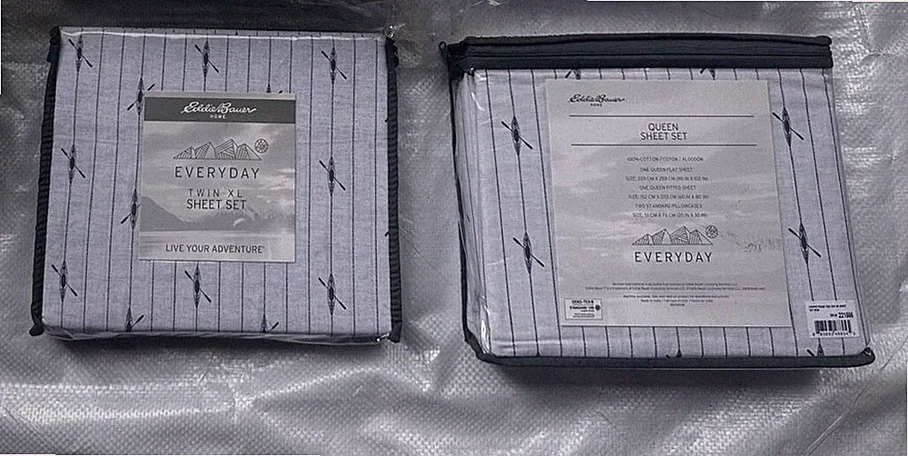 Eddie Bauer Cotton Percale Bedding Set, Crisp & Cool Home Decor
