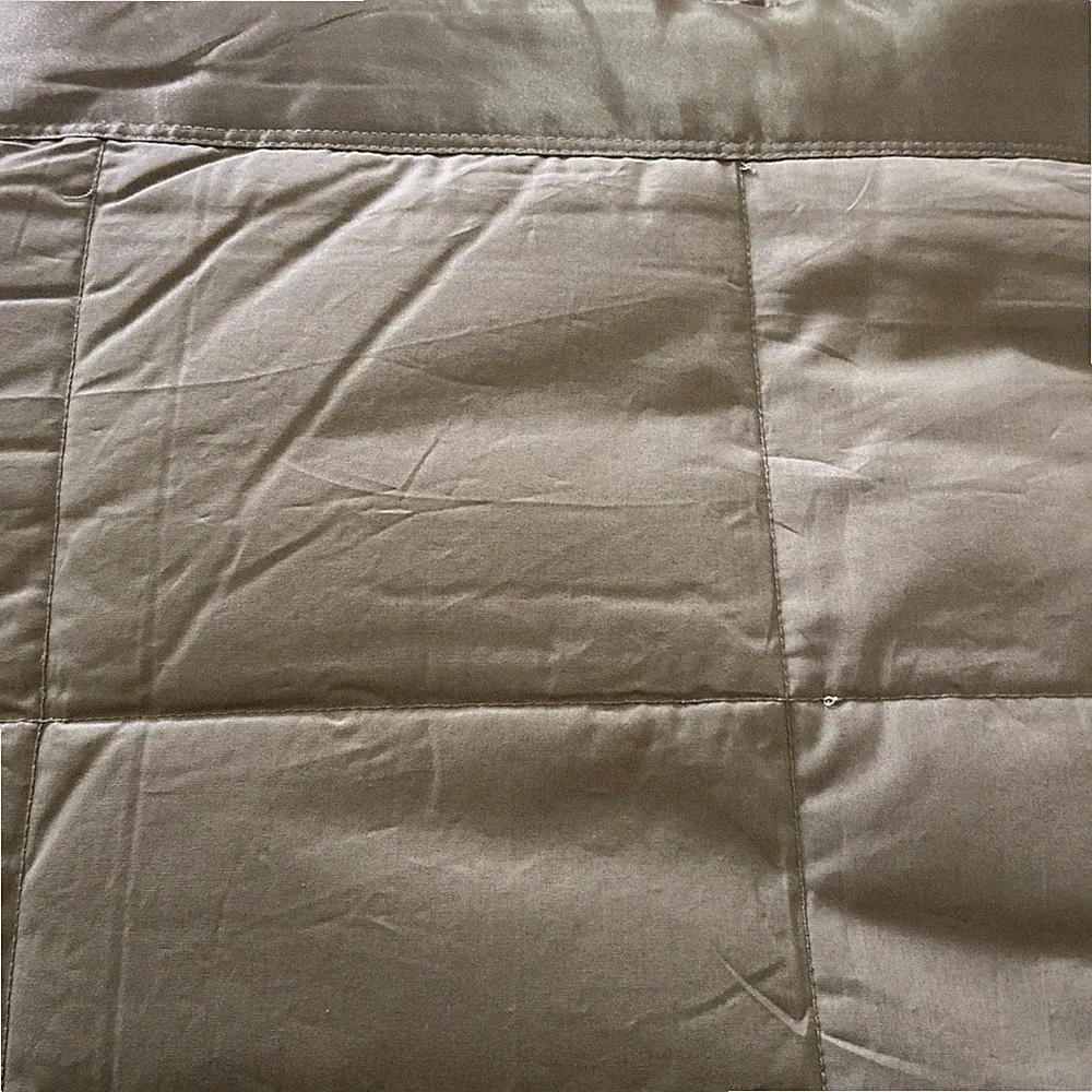 EDDIE BAUER DOWN GREEN COTTON BLANKET 75 X 94” New