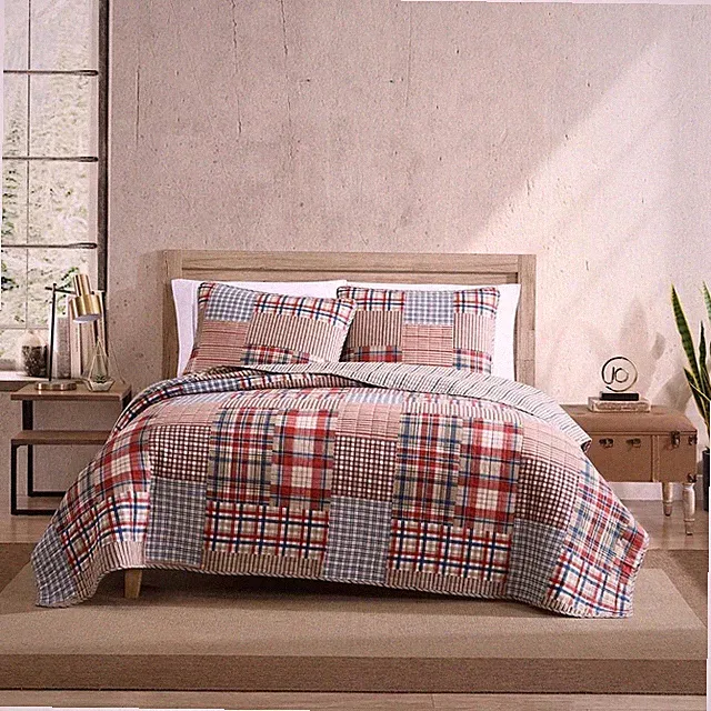 eddie bauer Hawthorne King Quilt set Brown