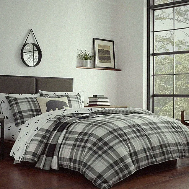 Eddie Bauer Home Coal Creek Collection 100% Cotton Soft & Cozy Premium Qualit...