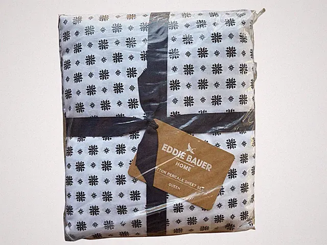 Eddie Bauer Home | Percale Collection Sheet Set-100% Cotton, Crisp & Cool