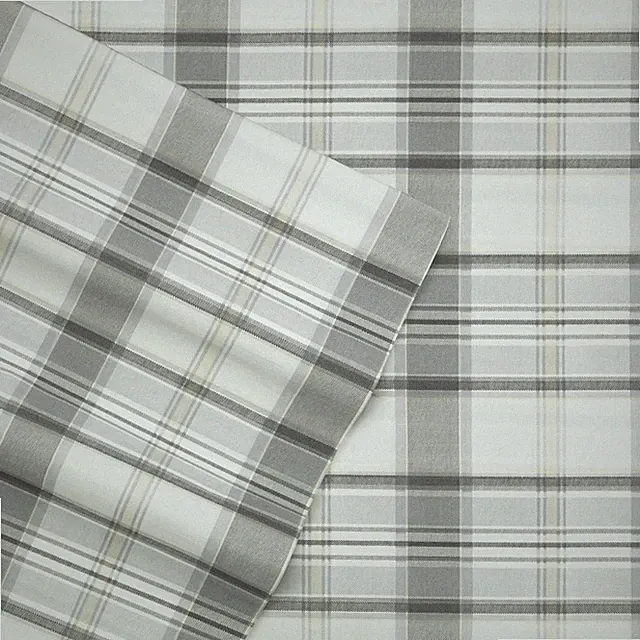 Eddie Bauer Home Sheets Cotton Percale Bedding Set, Crisp & Cool, Stylish Home