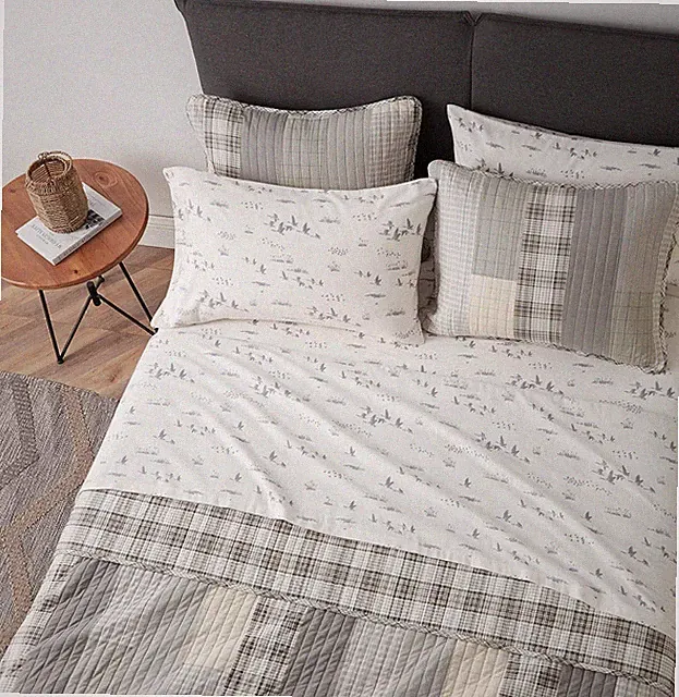 Eddie Bauer King Cotton Flannel Sheet Set 4-Piece Bedding Deep Pocket Soft