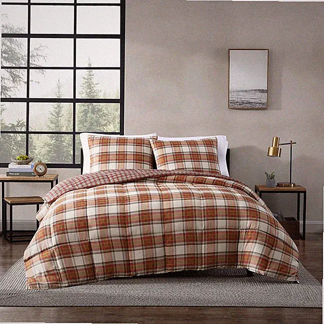 Eddie Bauer - King Duvet Cover Set Reversible Cotton Bedding Matching Shams