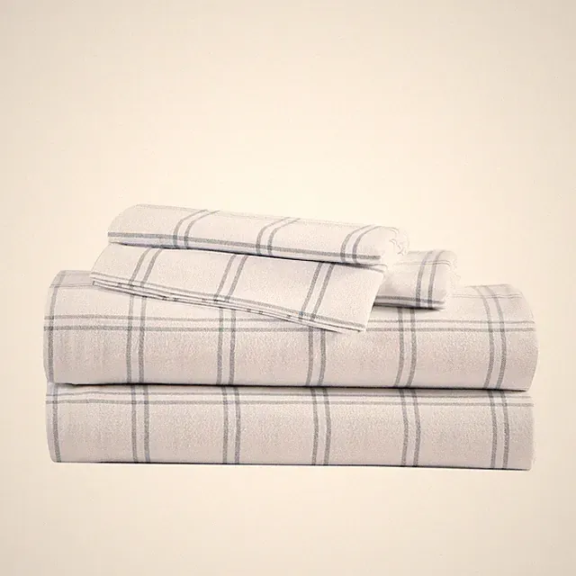 Eddie Bauer - King Sheets, Cotton Flannel Bedding Set, Brushed for Extra