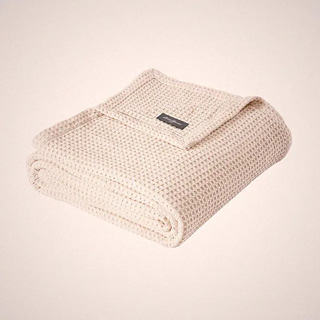 Eddie Bauer Solid Waffle Blanket