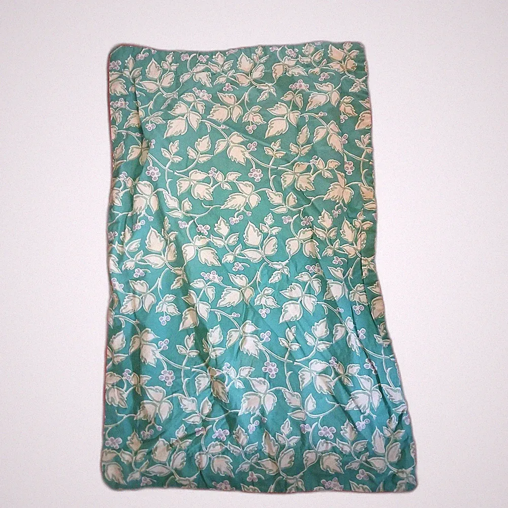 Eddie Bauer Teal Leaves Berries King Pillow Shams Pair