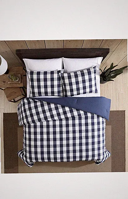 Eddie Bauer - Twin Duvet Cover Set, Reversible Bedding Set with Matching Sham
