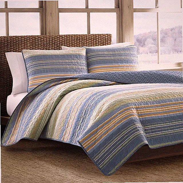 Eddie Bauer Yakima Valley Quilt Set 3PC 100% Cotton Reversible Soft Lightweight