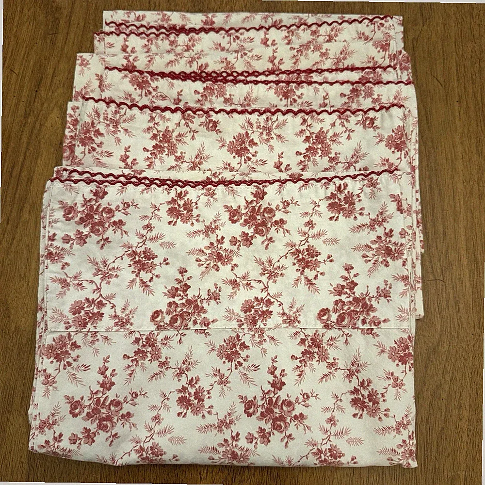 Vtg Eddie Bauer Home SET 4 Queen Standard Pillowcases 20”x 31” PORTUGAL Cotton
